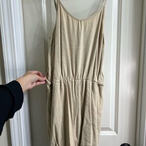 Double Zero Light Tan Romper Never Worn